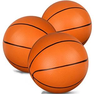 Mini Toy Basketballs, Small 6 Inch Replacment Ball for Indoor Mini Basketball Hoop, 6" Small Replacement Basketball, Toddler Balls, Beach Sand Toy Rubber Ball for Inflatable Pool Hoop Kids Adult (1orange)