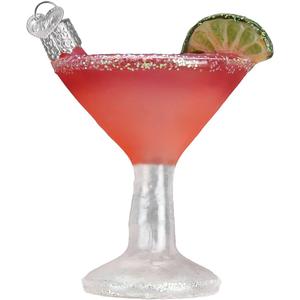 Old World Christmas Cosmopolitan Glass Blown Ornament for Christmas Tree, Handcrafted Holiday Decoration, Adult Beverages Collection