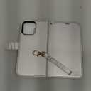 OCASE for iPhone 16 Pro Max Case Detachable Wallet Case with Card Holder, 2 in 1 Pu Leather Flip Folio with RFID Blocking Stand Wrist Strap Shockproof Phone Cover 6.9 Inch 2024, Silvery