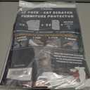 Anti Cat Scratch Furniture Protector, 10-Pack Couch Protector from Cat Claws - Heavy-Duty, Easy-to-Apply Scratching Deterrent and Shield for Sofa Corners, Walls, Doors- with 50 Twist Pins