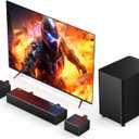 Miroir 5.1 Sound Bar with Dolby Atmos, with Wireless Subwoofer and 2 Surround Speakers, 410W Bluetooth Surround Sound System, Immersive Home Theater System for HDMI eARC/Opt/AUX/BT