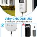 24ft/7.5m Outdoor Power Cable & Adapter - Weatherproof, Continuous Charging for myQ Smart Garage Door Video Keypad (7.5M)