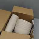 18pcs Wheat Straw Dinnerware Sets HXYPN Unbreakable Reusable Dinnerware Set Kitchen Cups Plates and Bowls Sets Dishwasher Microwave Safe Plates