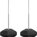 MorningRo 2 Pcs Pool Float Storage Rack Pool Float Holder Water Filling Base Stainless Steel Equipment Holder Portable Scalable Rack for Swimming Outdoor Storage(13 x 59 Inch,Black)