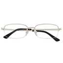 HUIHUIKK Nearsighted Metal Myopia Glasses Everyday Use Mens Womens Distance Spectacles (NOT READING GLASSES) Size: -2