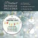 3 x Best Team Ever Ornament 2025, Coworkers Ornament  Decoration Quote Coworkers are Like Christmas Lights  White Elephant Gift for Team, Secret Santa, Workplace Appreciation Present for Colleagues