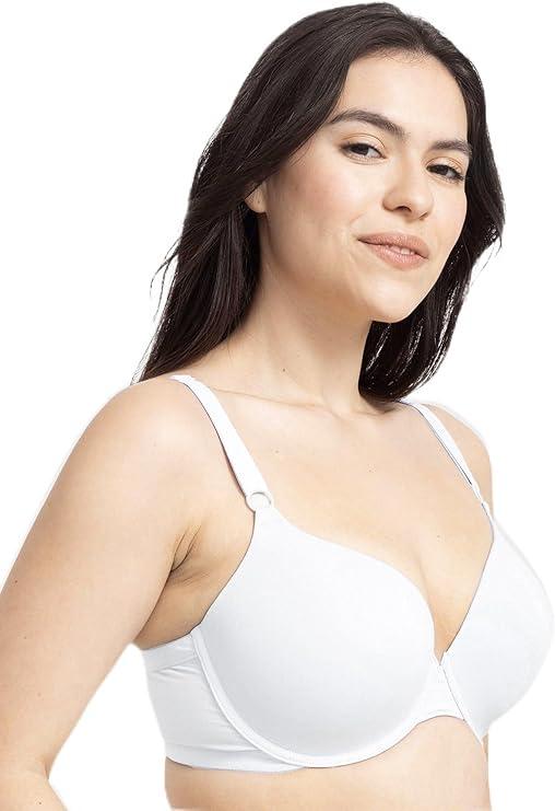 Fruit of the Loom Women's Smooth Cotton T-Shirt Bra Pack - Ultra-Soft, Flexible, and Invisible Under Tees 42DD
