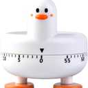 Cooking Timer Cute Duck Kitchen Timer 60 Minute Wind Up Mechanical Rotating Alarm for Kitchen Cooking Baking