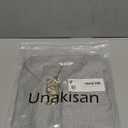 Unakisan Men's Linen Shirts Short Sleeve Casual Shirts Button Down Shirt for Men Beach Summer Wedding Shirt, 4XL