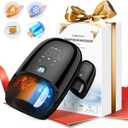 Hand Massager with Kneading Rollers,6 Modes and 2 Heating Options for Hot and Cold Therapy Hand and Wrist Massager for Arthritis Carpal Tunnel Relief,Cordless Hand Massager with Heat and Compression (Black)