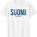 Finland Suomi Hockey Distressed Vintage Retro T Shirt T-Shirt, L