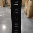 HON 315CPP 310 Series 18 1/4" x 26 1/2" x 60" Black Five-Drawer Full-Suspension File Cabinet - Legal