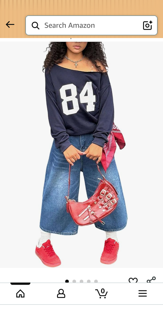 Girl's Number Jersey Sweatshirt Long Sleeve Off The Shoulder Sweatshirt Tops Pullover Streetwear, 13Y