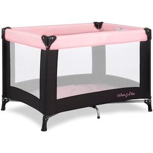 Dream On Me Nest Portable Playard , Award-Winning Lightweight Travel Playpen for Baby. Quick Fold, Mesh Sides, Foldable Mattress Pad, No-Tool Assembly, Meets ASTM/CPSC Standards -Pink