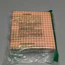 Gatherfun Disposable Paper Napkins 3-ply Orange and White Gingham Beverage Napkins for Dinner, Picnic, Birthday Party6.5X6.5 in, 50-Pack)