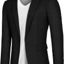 Vssjavun Blazer for Men Casual Suit Jackets Lightweight Sport Coat One Button Slim Fit Suits (Brown, M)