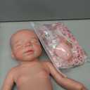 18inch Open Mouth Full Body Silicone Baby Dolls,Lifelike Soft Solid Silicone Newborn Doll Anatomically Correct Girl Dolls-Pascale