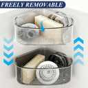 2 x Sink Strainer Basket, Triangle Suction Cup Sink Corner Rack, New Upgraded Corner Sink Strainer with Drainage Hole, Punch-free Corner Sink Trash Catcher for Kitchen and Bathroom (Transparent)