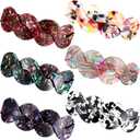 Geyoga 6 Pieces Vintage Hair Barrettes for Women Retro Flower French Pearl Crystal Rhinestones Clips Hair Pins for Women Styling Accessories(Gorgeous Style)