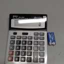 Desk Calculator 12 Digit Extra Large LCD Display, Touch Comfortable with Big Buttons, PXY Two Way Power Battery and Solar Standard Function Office Calculators