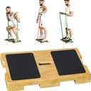 Wood Resistance Band Platform Base, Resistance Band Foot Plate, Fitness Exercise Board Footplate, Step Board for Workout Board for Home Gym