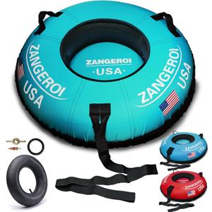 Snow Tube Snow Tubes for Sledding Heavy Duty 47 inch Snow Sleds for Kids and Adult Heavy Duty Snow Sleds for Adults Inflatable Snow Tube for Kids with Snow Tube Cover