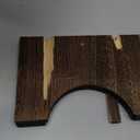 AZEN Wood Toilet Stool Squat Adult, Poop Stool for Bathroom Adults, Portable Toilet Potty Stools for Adults, 7 Inch Height, Black (1 Pack)