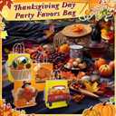 MotiMind 24 Pcs Thanksgiving Day Paper Gift Bags Party Favors Autumn Paper Gift Bags with Handles Turkey Favors Candy Treat Goodies Bag for Harvest Fall Thanksgiving Day Autumn Supplies
