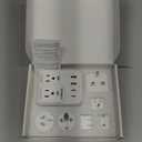 2000W Voltage Converter US to Europe for Hair Dryers, 7-in-1 220V to 110V Converter for European Travel with 3 AC/2 USBA/2 USBC Ports (PD20W), Universal Travel Adapter (White)