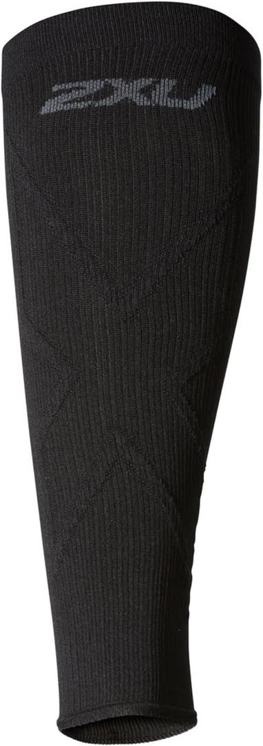 2XU Unisex X Compression Calf Sleeves (Small, Black/Black)