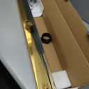 SaniteModar Linear Shower Drain, Gold Shower Drain 32 inch with 2 in 1 Tile Insert and Flat Panel, AISI 304 Stainless Steel Gold Linear Shower Drain with Hair Strainer and Leveling Feet