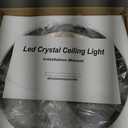 9.8" Modern Round Crystal Flush Mount Chandelier Ceiling Light
Mini LED Fixture Small Crystal flush mount ceiling light for hallway foyer Kitchen Closet Warm