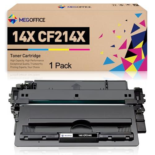 MEGOFFICE Compatible Toner Cartridge Replacement for HP 14X Black High-Yield Toner Cartridge CF214X CF214A 14A for LaserJet Enterprise 700 M712DN M712N M712XH M725Z+ MFP M725DN M725F (Black, 1-Pack)