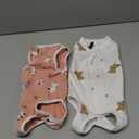 ANWA 2 Pack Cat Recovery Suit - Breathable Cat Onesie for Cats After Surgery Female, Kitten Surgery Recovery Suit Female Abdominal Wounds Medium