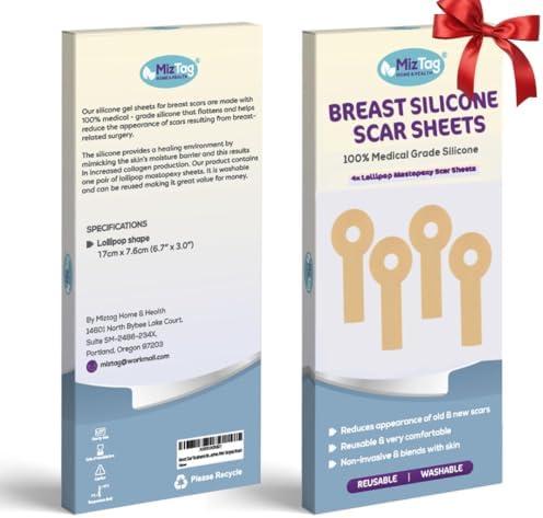 Breast Augmentation Recovery Supplies - Silicone Sheets for Healing - Comfortable Under Post-Op Bra (2 Pcs)
