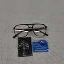 FEISEDY Blue Light Blocking Glasses Fake Nerd Clear Square Computer Lightweight Pilot Glasses Frame Oversized B2866