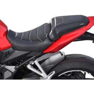 Motorcycle Lower Rider & Passenger Comfort Seat Fit for CB650R CBR650R 2024 2025 2026, Front Rear Solo Saddle Back Cushion Pillion Pad, Black