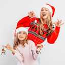 Quelay 30 Sets Christmas Keychain Craft Kit for Kids DIY Bead Key Chain Santa Beaded Keychain Making Crafts Gingerbread Man Elk Snowman Key Ring Charms for Xmas Gift School Classroom Activities