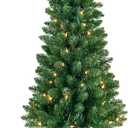 Pre-Lit Artificial Christmas Tree 4Ft, Plug in Desktop Xmas Tree with 70 Lights 210 Branch Tips Mini Christmas Tree Decoration Indoor Outdoor (Green)