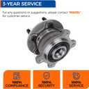 PAROD 512500 Rear Wheel Bearing & Hub Assembly Compatible with 2013-2018 Ford Escape, 2015-2019 Lincoln MKC 5Lugs