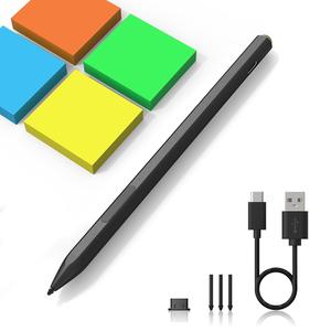 Microsoft Surface Pen - Surface Pro Pen Stylus for Surface Pro 11/9/10/8/X/7/6/5/4/3, USB-C Fast Charge, 4096 Pressure Sensitivity, Palm Rejection Surface Pen for Surface Go 2/3/4/Book/Laptop/Studio