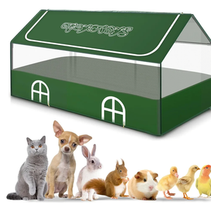 Small Animal Playpen,Rabbit Play Pen, Guinea Pig Cages for Indoor Outdoor,Portable Chicken Coop,Puppy Play Pen with Waterproof Floor for Guinea Pig,Chicken,Hamsters, Hedgehogs,Bunny, Green L