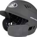 Rawlings R16 Velo Reversible EXT Batting Helmet | Reversible Face Guard (Junior (6 3/8" - 7 1/8"), Matte Graphite)