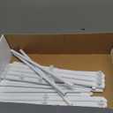 STARLATTA Foldable Drying Rack Clothing, 3-Tier Portable Clothes Drying Racks for Indoor & Outdoor, Anti-Rust Compact Laundry Rack Collapsible, White 28" D x 10" W x 35" H