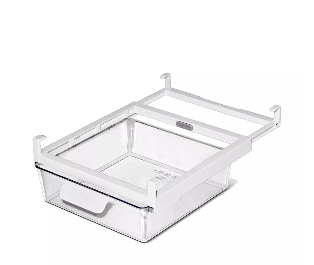 10" White Plastic Kitchen and Refrigerator Organizer - OXXO