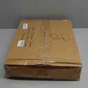 Driftwood Grey TV Tray Table, Adjustable Height & Rounded Metal Corners, Snack Table for Couch, Sofa, Bed, Chair, Living Room, C Shaped End Side Table for Eating, Dinner or Laptop, Small Spaces