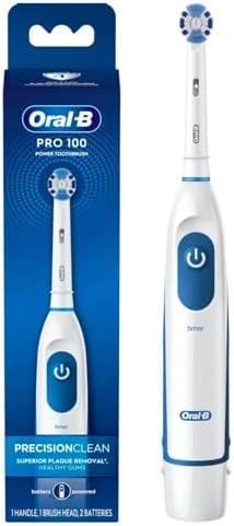 Amazon.com : Oral-B Pro 100 Precision Clean, Battery Powered Electric Toothbrush, Blue and White : Battery Operated Toothbrushes : Health & Household