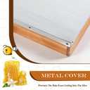 Colingmill 2 Pcs 5 Frame Telescoping Cover Bee Hive Cover for Metal Bee Hive Part Kit for Beekeepers