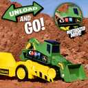 John Deere Mega Mover, Trailer & Front Loader Tractor, 23.5 inches x 8 inches x 10.75 inches
