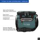 Titan by Arctic Zone Deep Freeze Cooler - Zipperless Hardbody Cooler - Deep Freeze Insulation, HardBody Liner, and SmartShelf, 16 Can